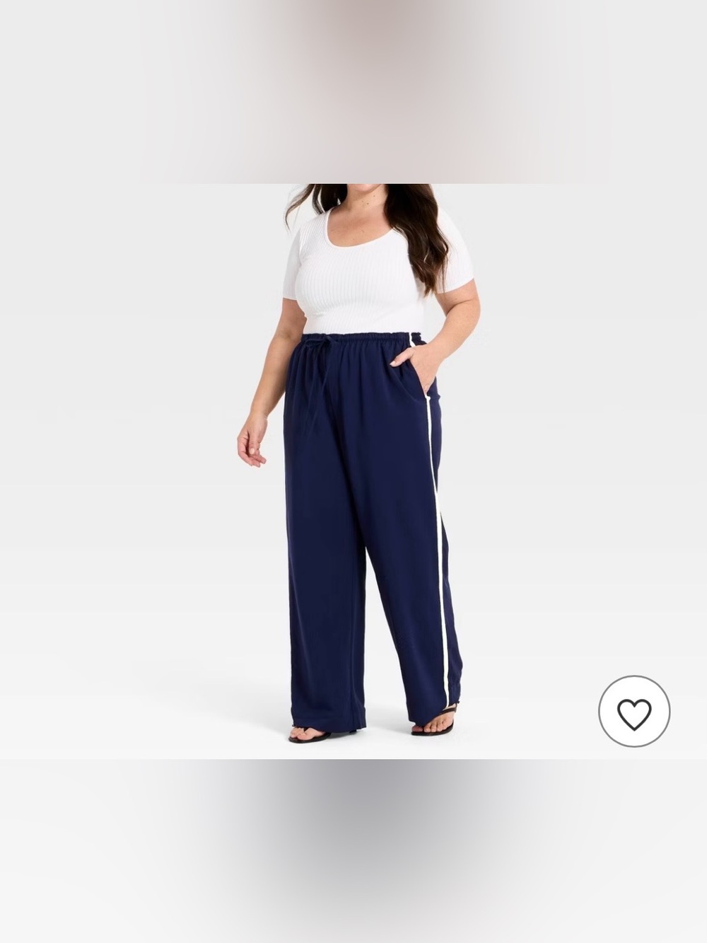 Women's Effortless Pull-On Pants - A New Day™ Navy M